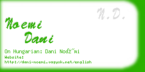 noemi dani business card